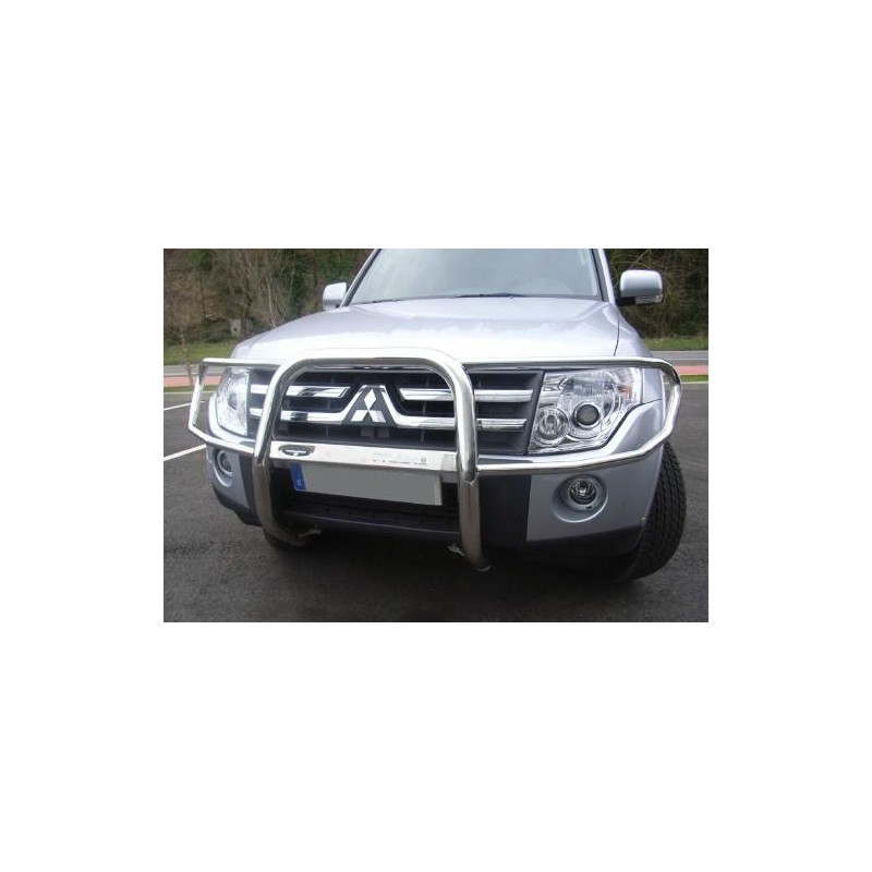 Defensa delant integral negra personalizada PAJERO  Bull Face 