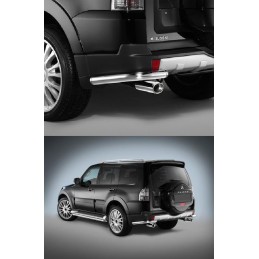 Protectores parachoques traserros inox Montero pajero V80 BK 200