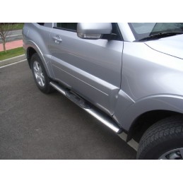 estribos laterales inox ovales 3 puertas Montero pajero V80 BK 2