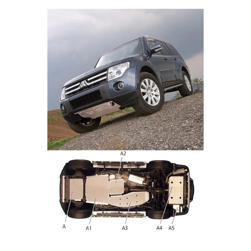 Protector cambio Montero pajero V80 BK 2007   diesel 3 y 5 p  