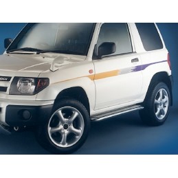Estribos laterales plataforma inox Mitsubishi Pajero I O    Seri