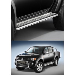 Estriberas inox  MITSUBISHI L 200 TRITON 06 
