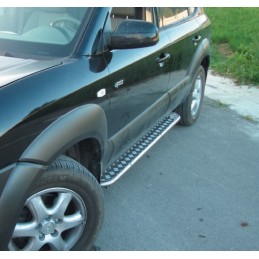 Estribos laterales en plataforma inox FREELANDER 2004  gt 2007  BUL