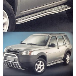 Estribos laterales en plataforma inox  FREELANDER 1998   gt  2004  