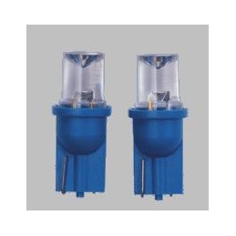 T10 luz de posicion LED   azul  2 piezas 