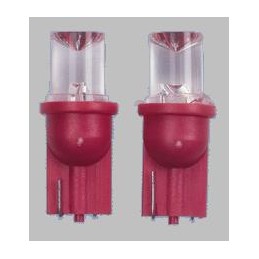 T10 luz de posicion LED   rojo  2 piezas 