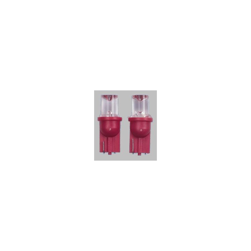 T10 luz de posicion LED   rojo  2 piezas 