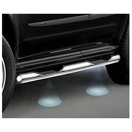 Estribos laterales Combi inox  diam  80 serie C con luz Murano  