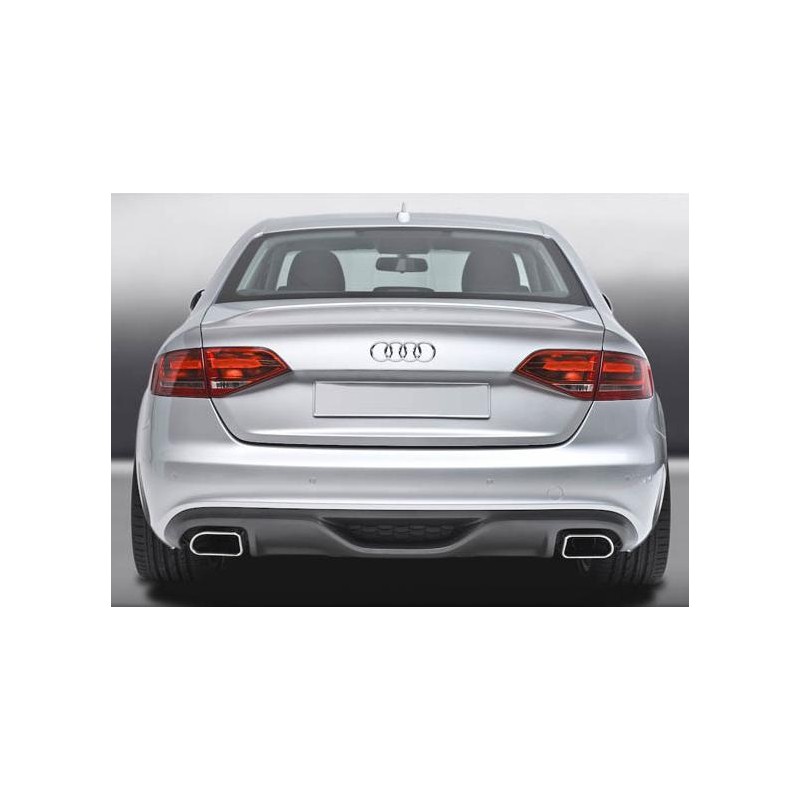 Anadido trasero Audi A4 B8 8K S Line 2 salidas mod Caractere