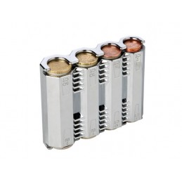Portamonedas cromado Coin Box