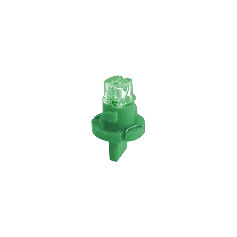B8 5p iluminacion de instrumentos 2 LEDs 12 V   verde 5 piezas 