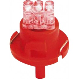 B8 5p iluminacion de instrumentos 3 LEDs 12 V   rojo 5 piezas 