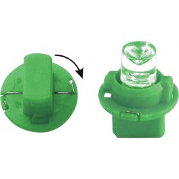 B8 5p iluminacion de instrumentos LED 12 V 2W   verde 5 piezas 