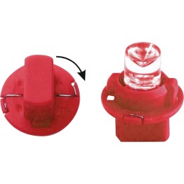 B8 5p iluminacion de instrumentos LED 12 V 2W   rojo 5 piezas 