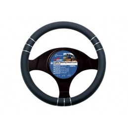 FUNDA VOLANTE PVC  ldquo 3 D rdquo  NEGRA 37 39 CM