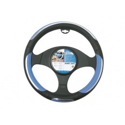 FUNDA VOLANTE PVC  ldquo SNAKE rdquo  AZUL NEGRA 37 39 CM