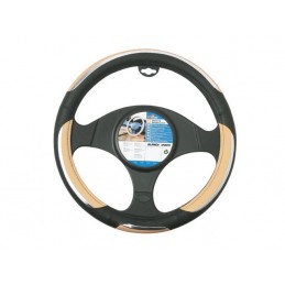 FUNDA VOLANTE PVC  ldquo SNAKE rdquo  BEIGE NEGRA 37 39 CM