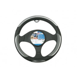 FUNDA VOLANTE PVC  ldquo SNAKE rdquo  GRIS NEGRA 37 39 CM