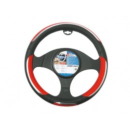 FUNDA VOLANTE PVC  ldquo SNAKE rdquo  ROJA NEGRA 37 39 CM