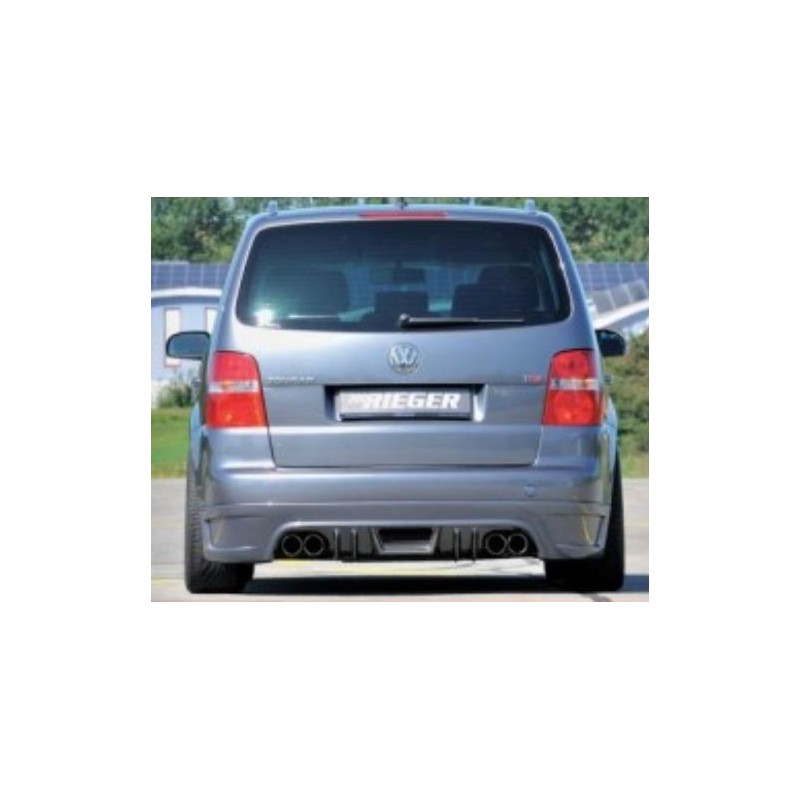 Anadido faldon trasero Carbon look VW Touran 03  Rieger