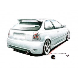 Parachoques trasero Honda Civic 96/98 Eagle RXX
