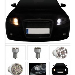 Bombilla BA15S con 18 SMD LED para Luz diurna original