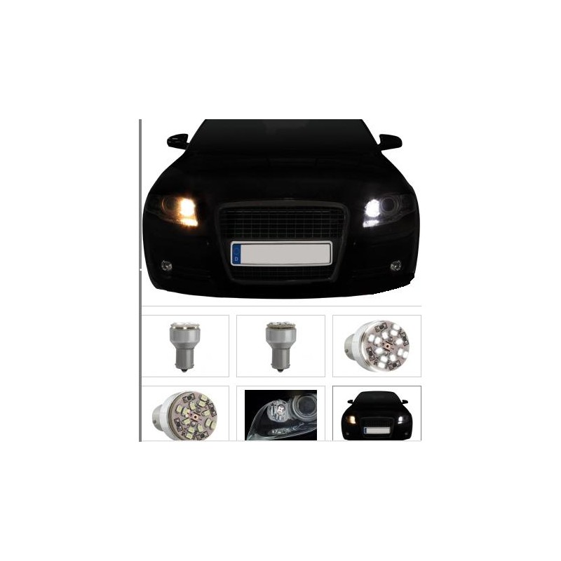 Bombilla BA15S con 18 SMD LED para Luz diurna original
