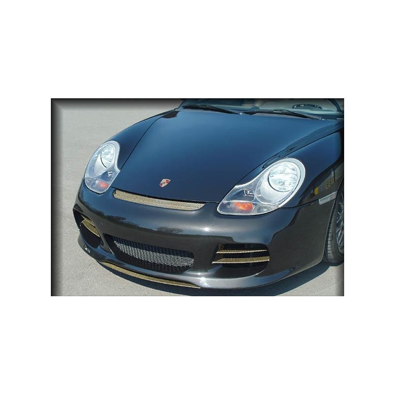 Paragolpes delantero con lamina en carbono Kevlar para Boxster 9