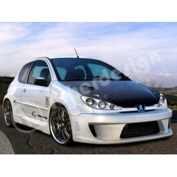 Parachoques del Peugeot 206 mod Xdos