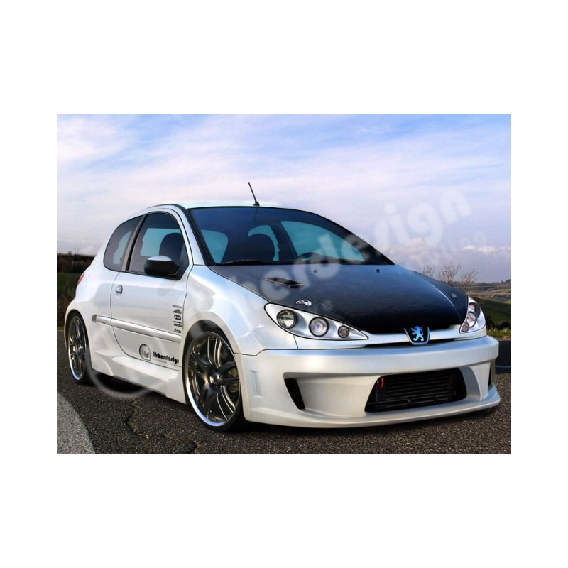 Parachoques del Peugeot 206 mod Xdos