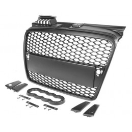 Parrilla sin logo Audi A4 B7 negra tipo RS4