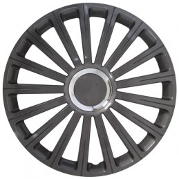 JUEGO TAPACUBOS 14 quot  quot  GunMetal