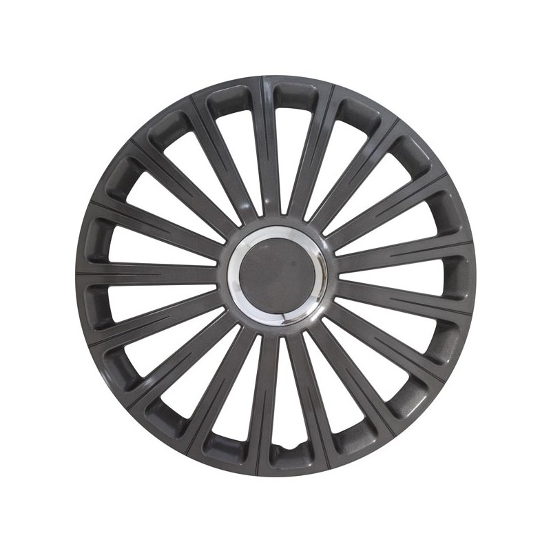 JUEGO TAPACUBOS 15 quot  quot  GunMetal