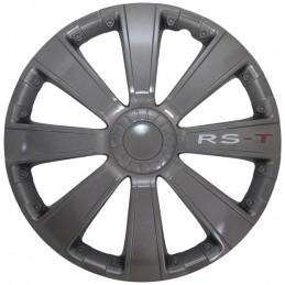 JUEGO TAPACUBOS  14 quot  quot  GunMetal
