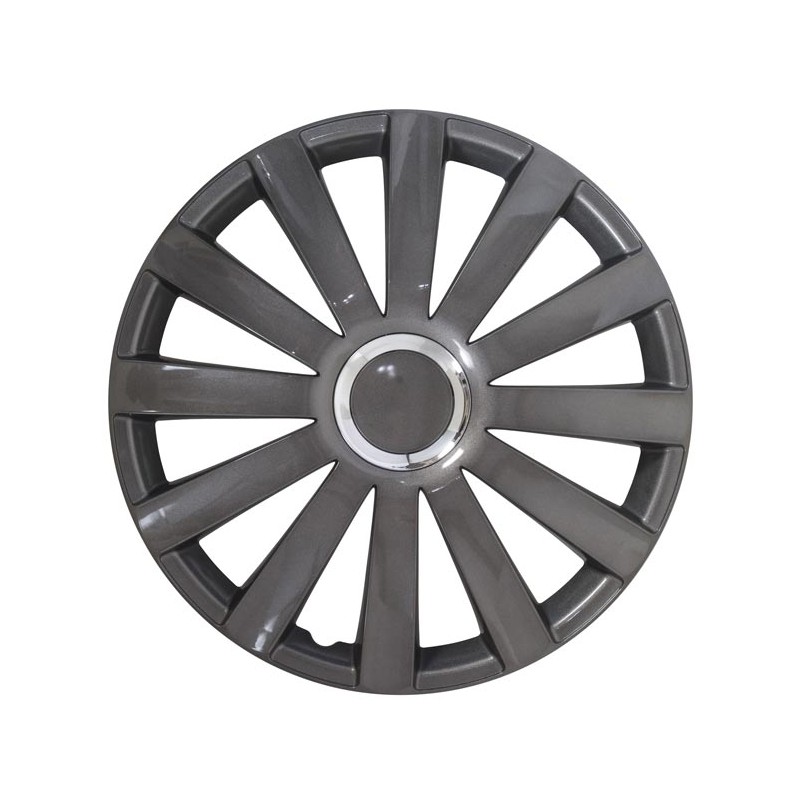 JUEGO TAPACUBOS 14 quot  quot  GunMetal