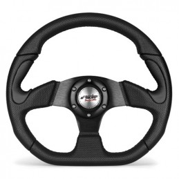 Volante Simoni X2 Poly Pelle  Formula  Nera Inox Nera 330 mm