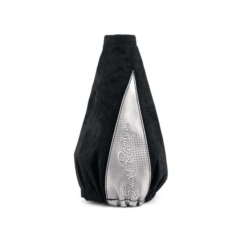 Funda Palanca Cambio Simoni  fibra Negro   PH87I cuero Inox