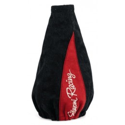 Funda Palanca Cambio Simoni Negro   Rojo PH87R fibra