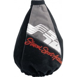 Funda Palanca Cambio Simoni Accion Negro   Gris microfibra