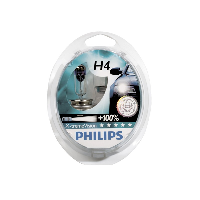 Jgo Lamparas H4 X treme Vision Philips