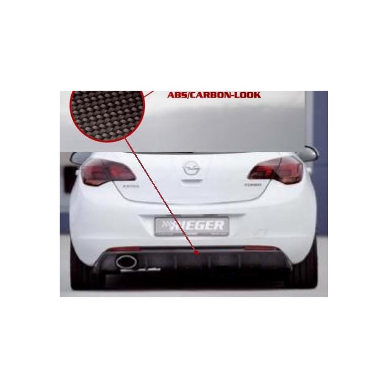 Anadido trasero Opel Astra J mod RIEGER escape original carbon