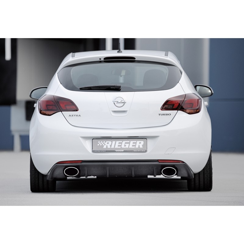 Anadido trasero Opel Astra J mod RIEGER escape doble
