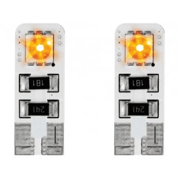 T10 intermitente con 2 SMD LED   naranja canbus
