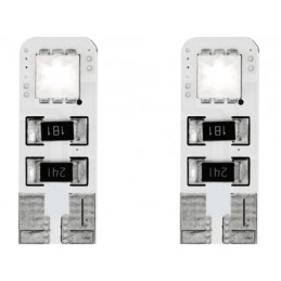 T10 luz de posicion con 2 SMD LED   blanco  canbus