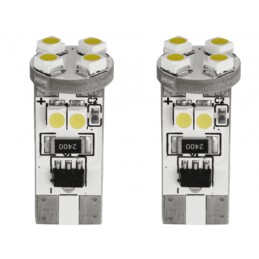 T10 luz de posicion con 8 SMD LED   blanco  canbus
