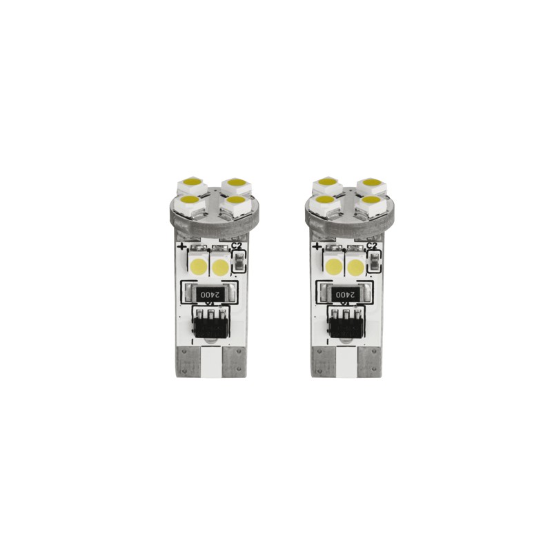 T10 luz de posicion con 8 SMD LED   blanco  canbus