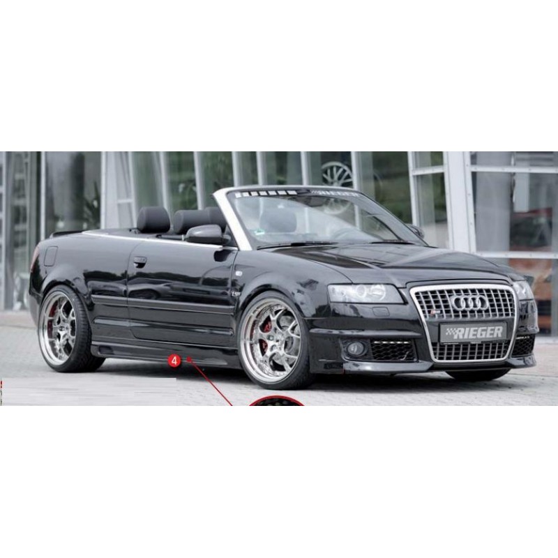 Faldones laterales con hueco y corte  izq   Audi A4 8H Cabrio  0