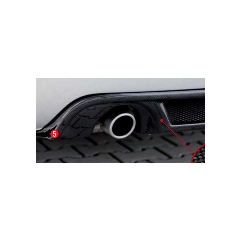 Anadido trasero Audi A4 8H Cabrio 04 02  para salida de escape o