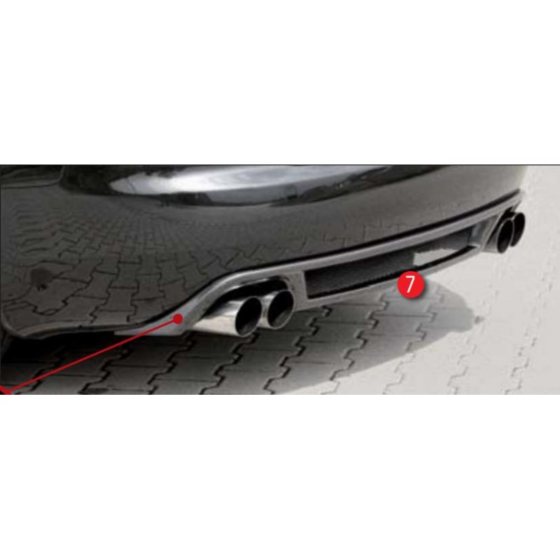 Escape trasero  4x90mm redondo  15 deg  biselado  Typ 14  izq  der  