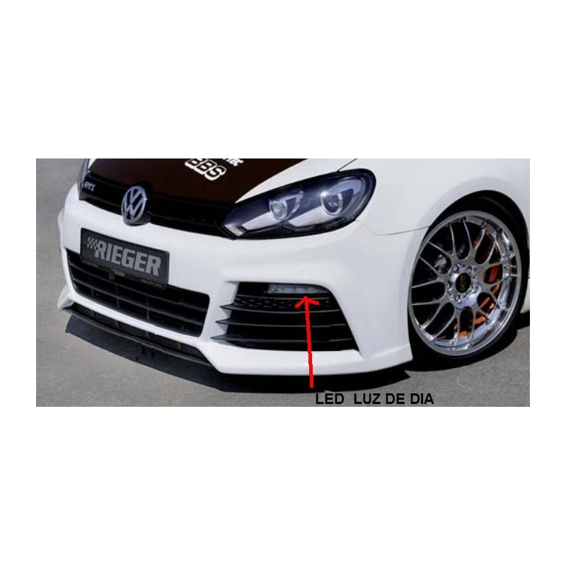 LED Luz de dia Izq y Der VW Golf 6 para RIEGER paragolpes del